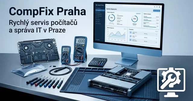 Obálka webu CompFix Praha vytvoreného v OAZEE